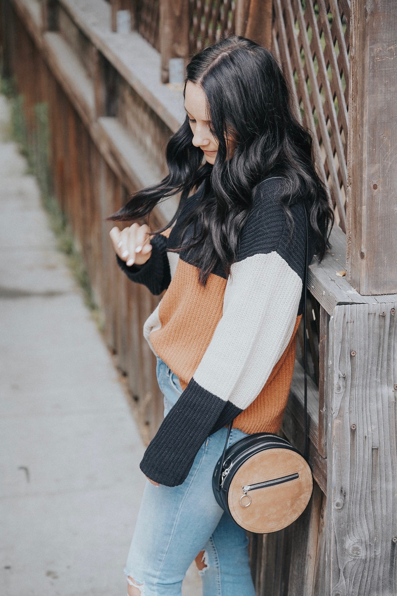 Cute Fall Sweaters You'll Want for the Season featured by popular Las Vegas fashion blogger, Outfits & Outings: Nordstrom Colorblock Sweater