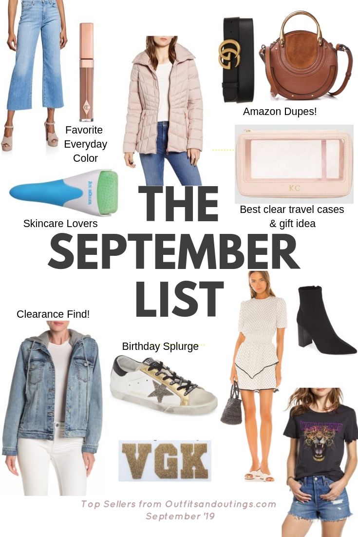 September Best Sellers featured by top US fashion blog, Outfits & Outings