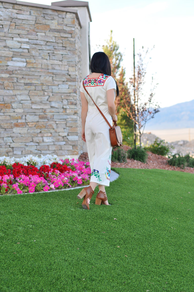 Allover Embroidery Jumpsuit main image 1