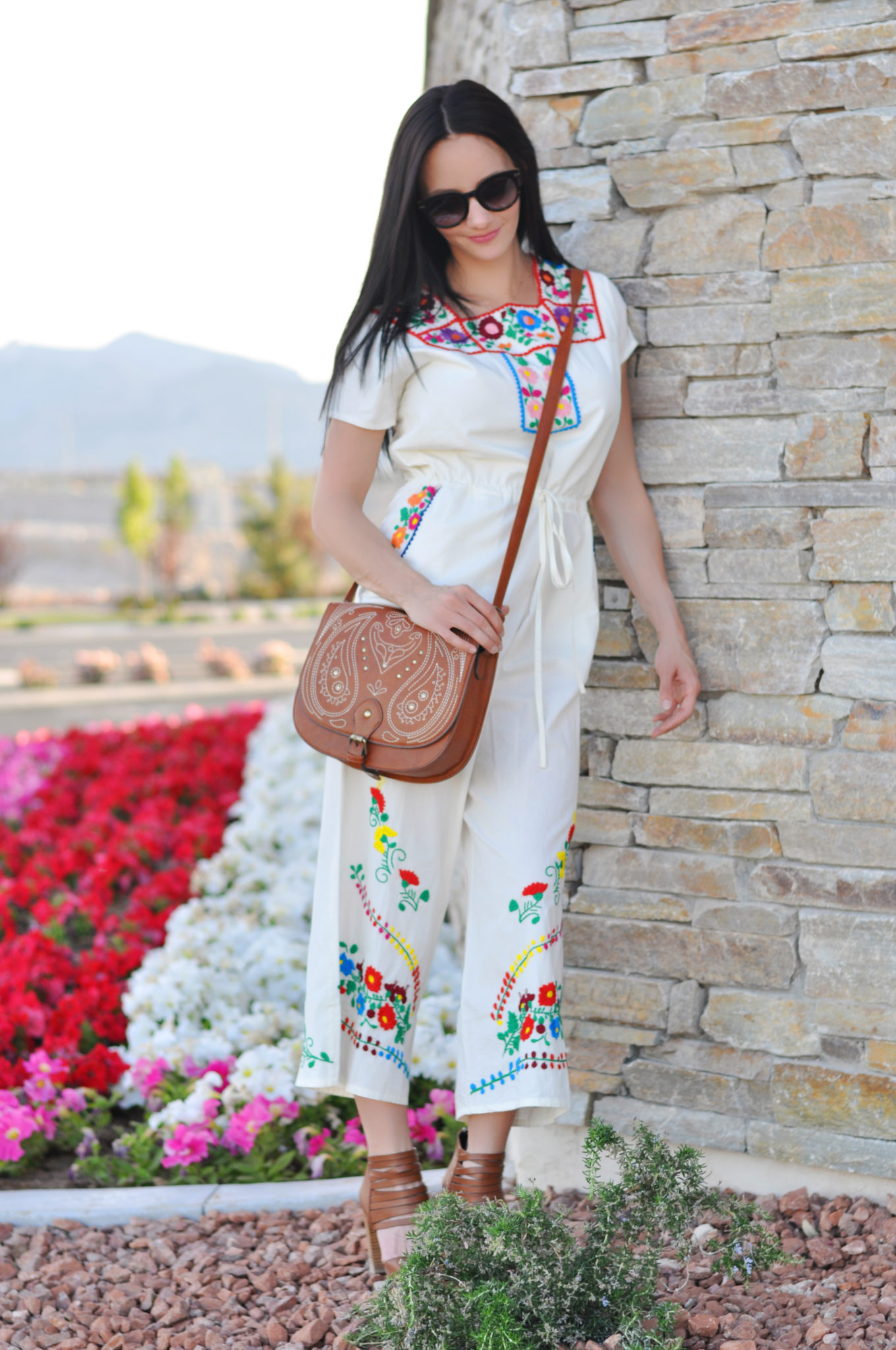 embroidered jumpsuit