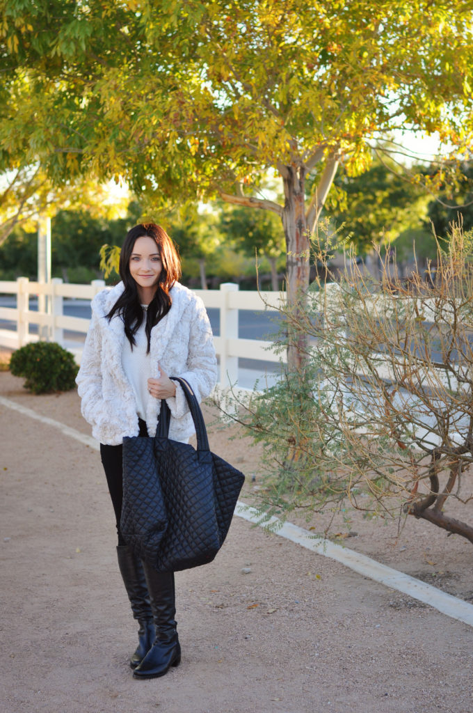 Dreamy Faux Fur Coat + Favorite Travel Tote | Outfits & Outings