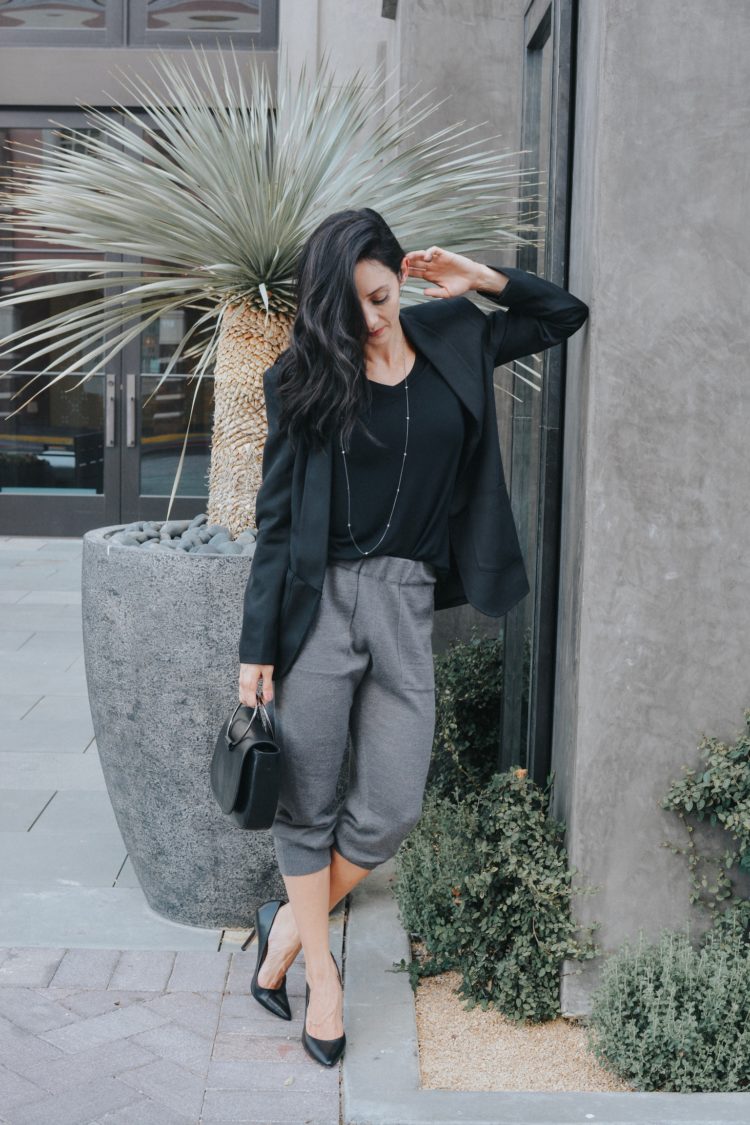 dressed up jogger outfit