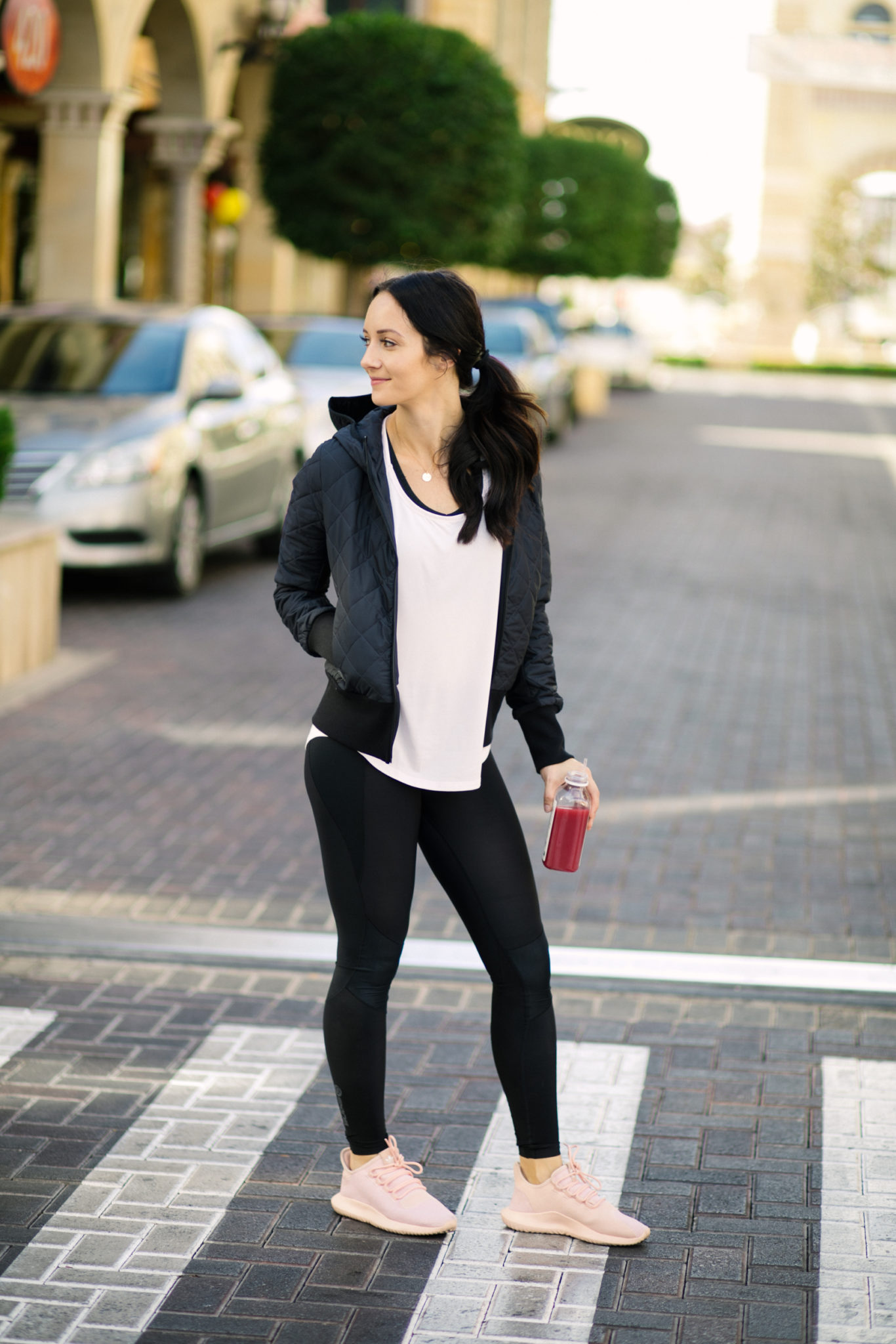 skins sportswear | high waisted compression tights, puffer jacket for running
