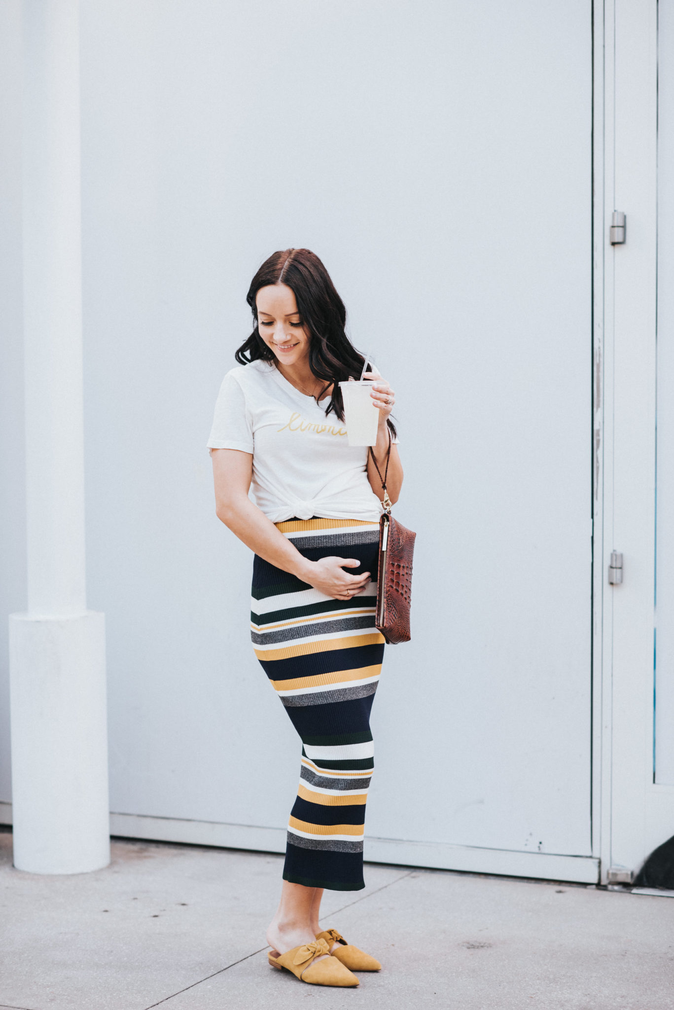 Spring Maternity Fashion with Non Maternity Pieces by popular Las Vegas fashion blogger and expecting mom Outfits & Outings