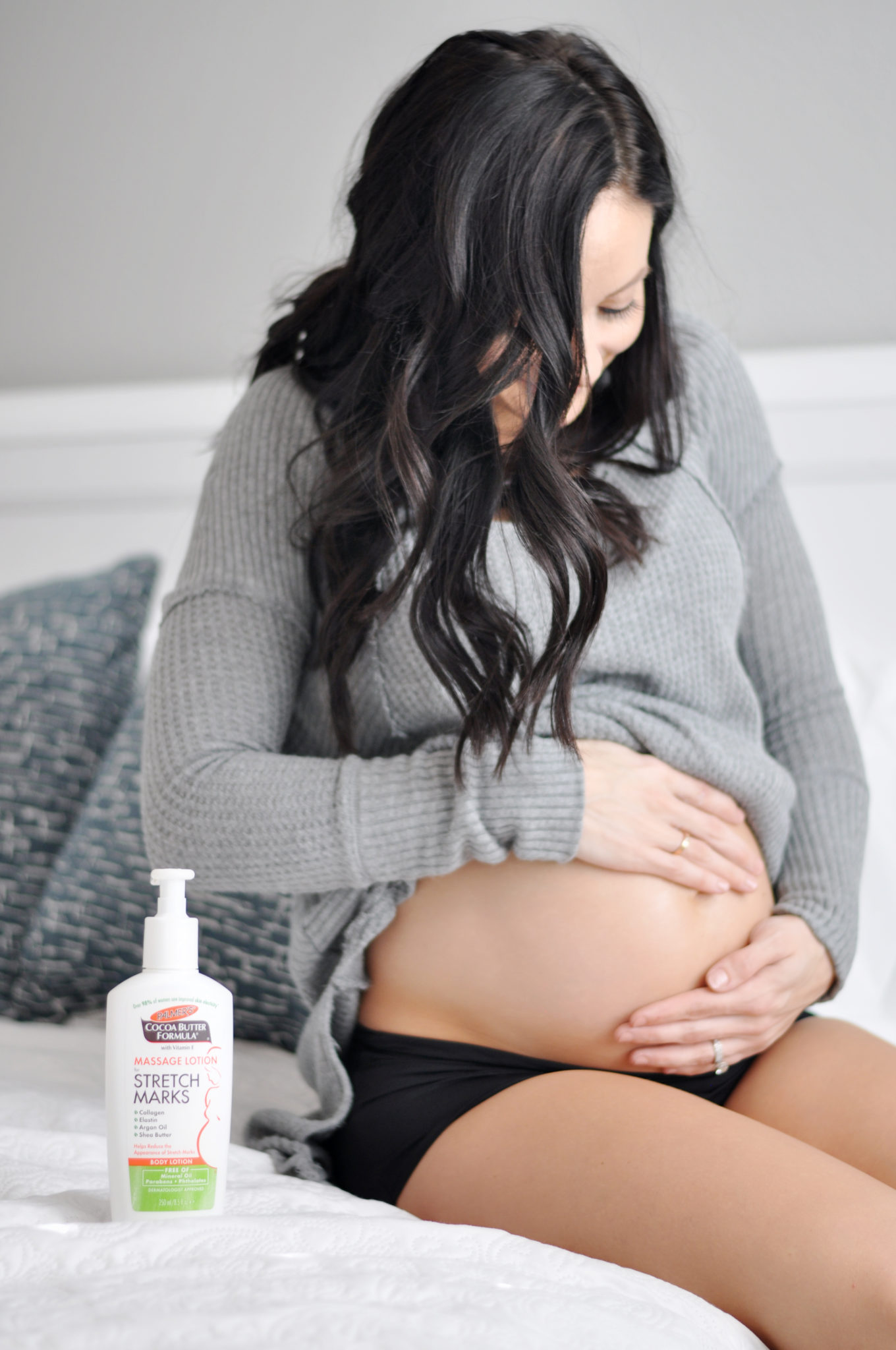 My Go-To Stretch Mark Cream by popular Las Vegas style blogger and expecting mom Outfits & Outings