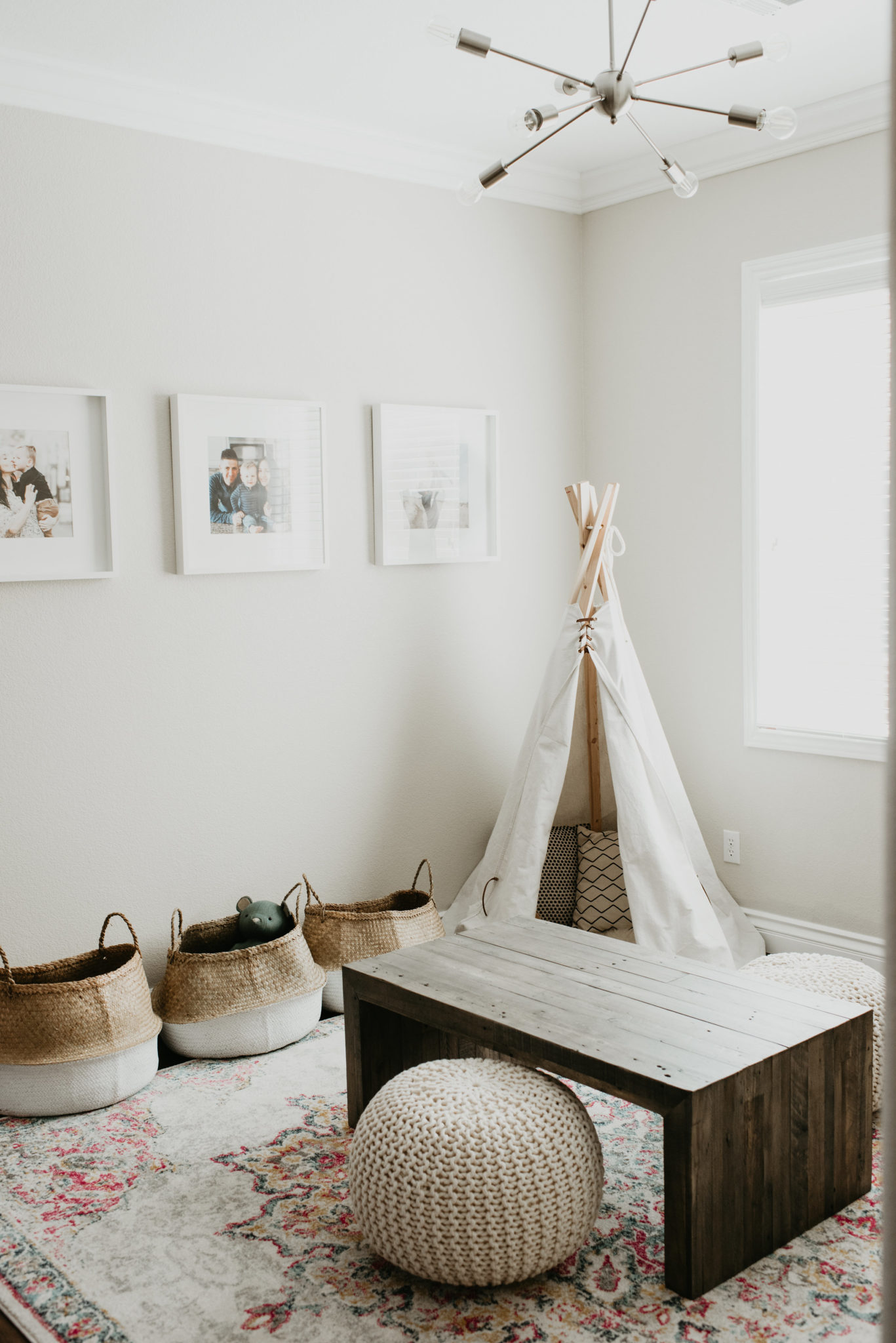 Neutral Playroom Ideas featured by popular Las Vegas lifestyle blogger, Outfits & Outings