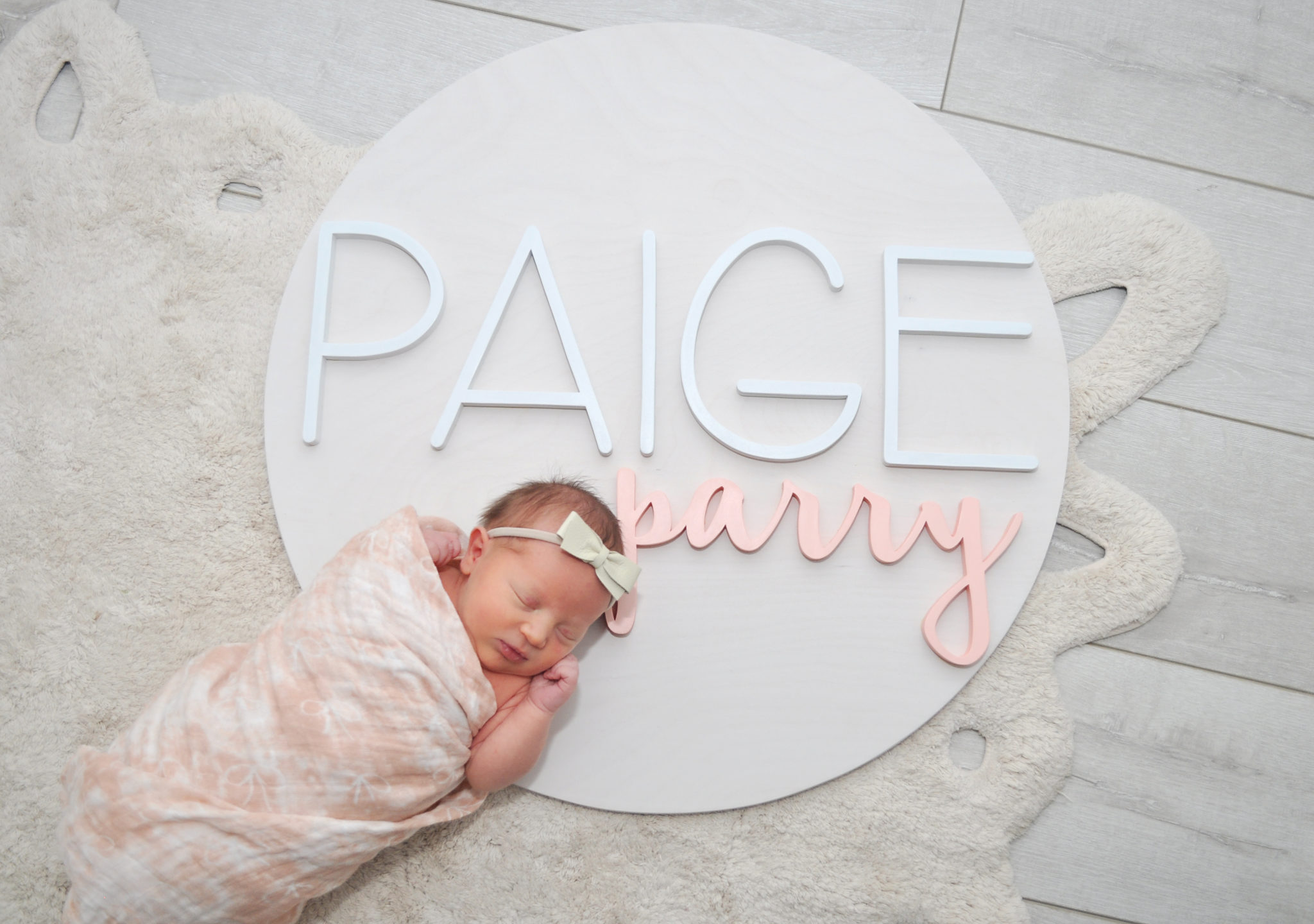 welcome baby girl featured by popular Las Vegas mommy blogger, Outfits & Outings