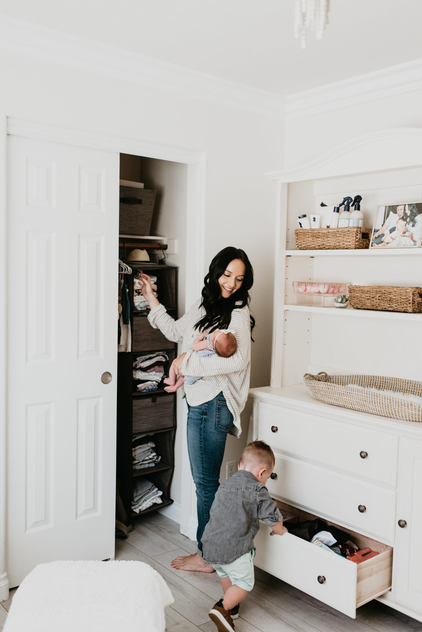 Super Useful Nursery Closet Organization Tips featured by popular Las Vegas mom blogger, Outfits & Outings