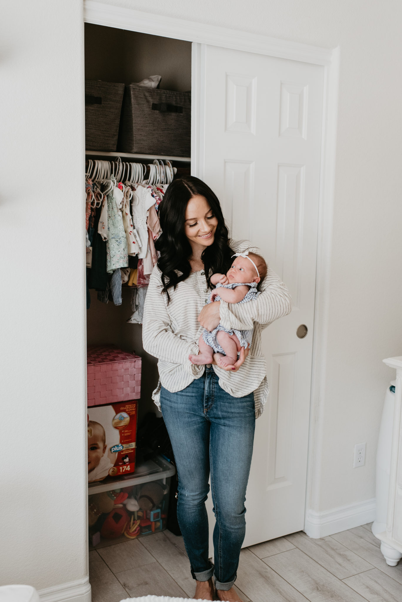 Super Useful Nursery Closet Organization Tips featured by popular Las Vegas mom blogger, Outfits & Outings