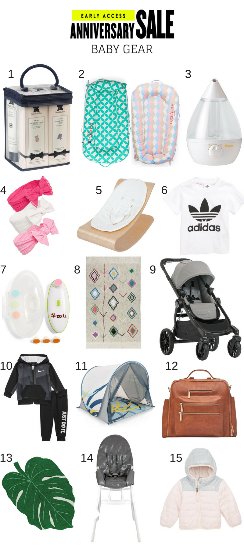 Best Baby Gear Deals from the Nordstrom Anniversary Sale featured by popular Las Vegas fashion blogger, Outfits & Outings