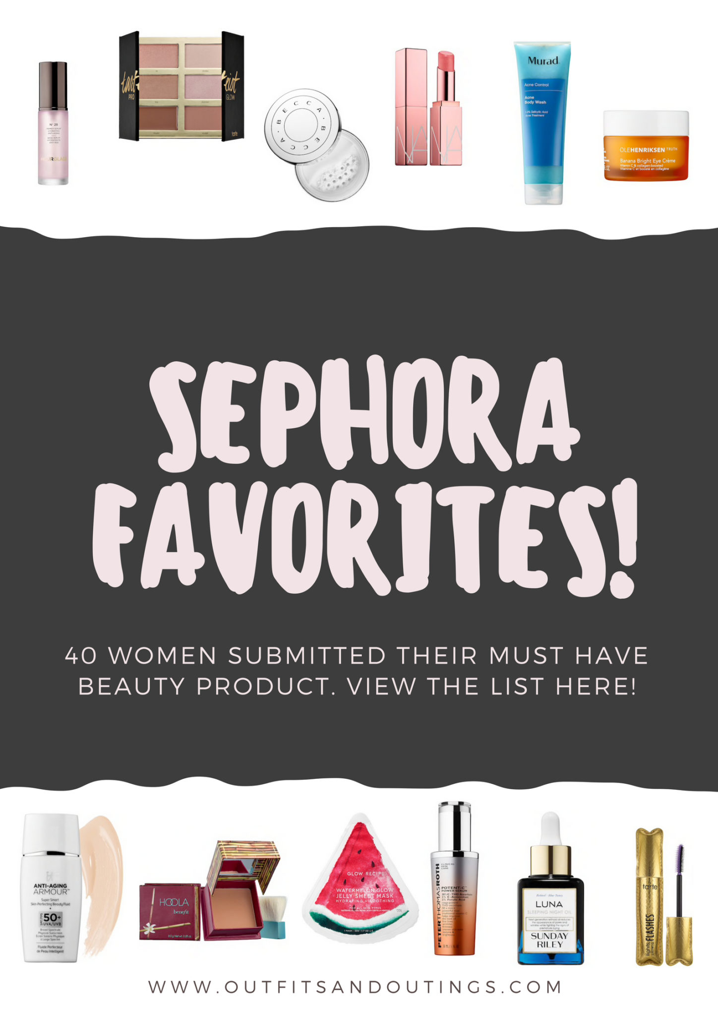 Sephora Favorites featured by popular Las Vegas beauty blogger, Outfits & Outings