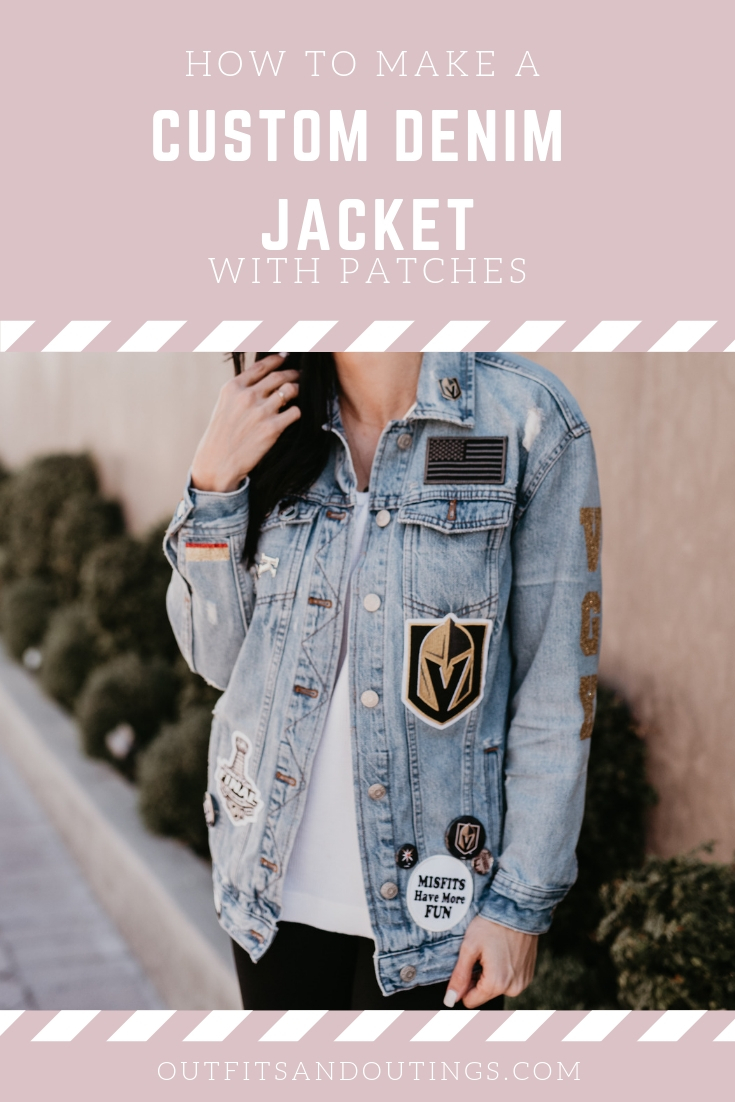 custom denim jacket with patches tutorial
