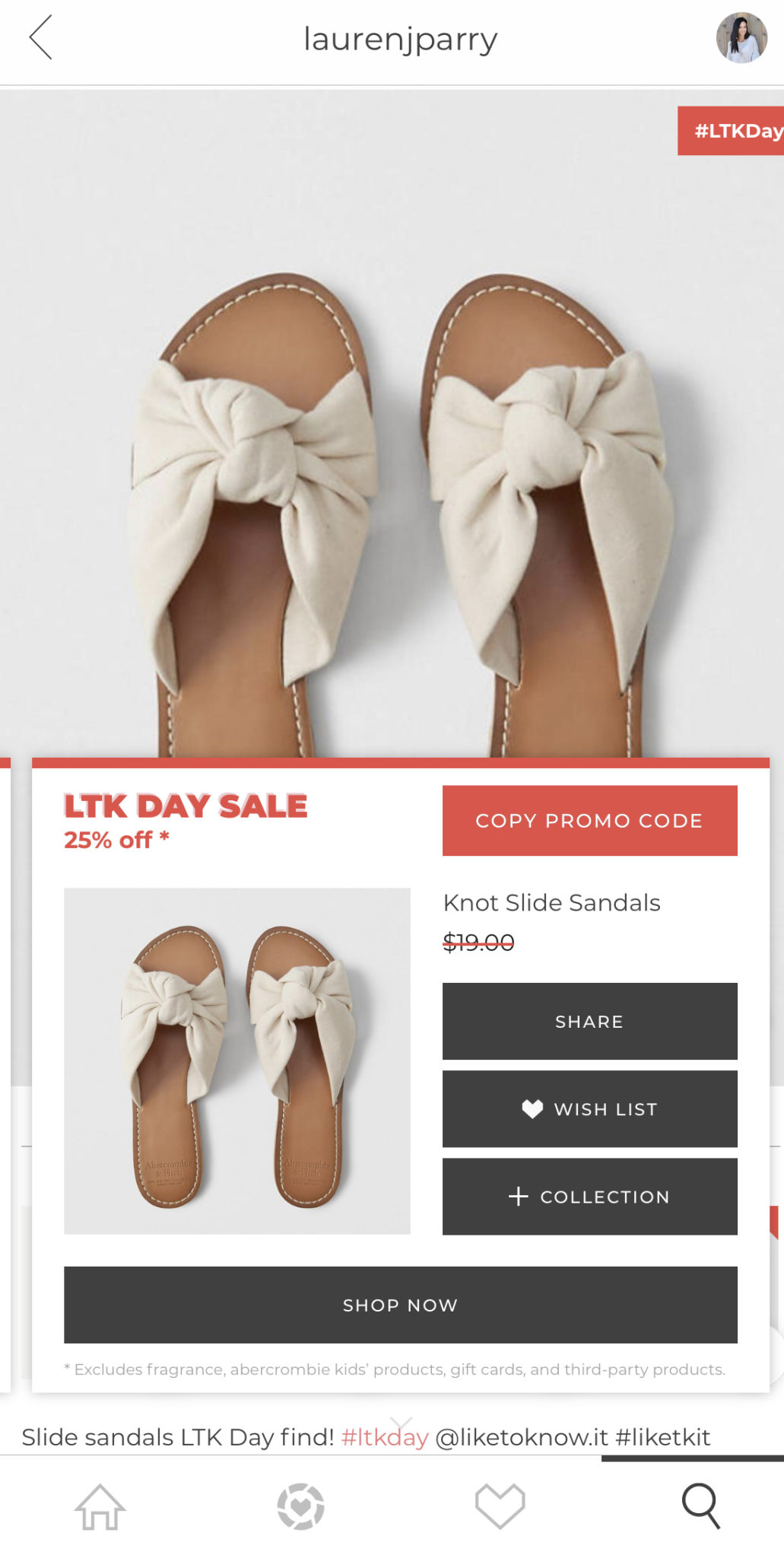 LTK Day Shopping Guide: The Best Sales and Top Picks featured by top US fashion blog, Outfits & Outings: image of knot slide sandals on sale