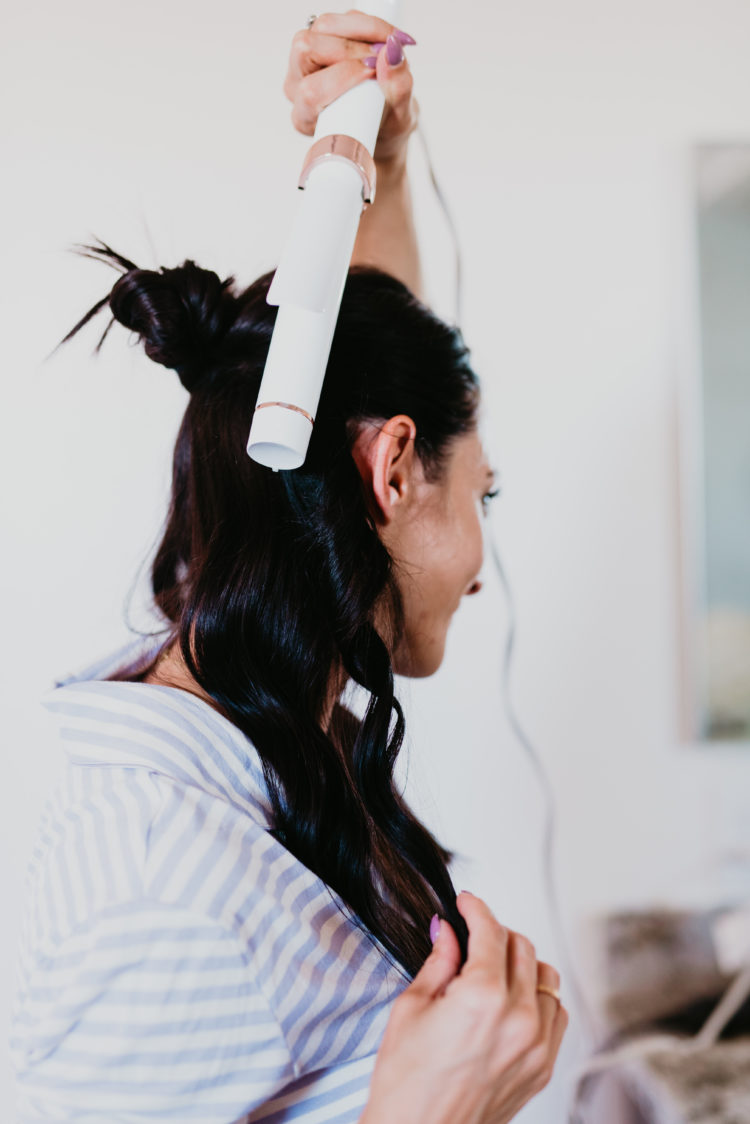 How to Curl Frizzy Hair tutorial featured by top US beauty blog, Outfits & Outings