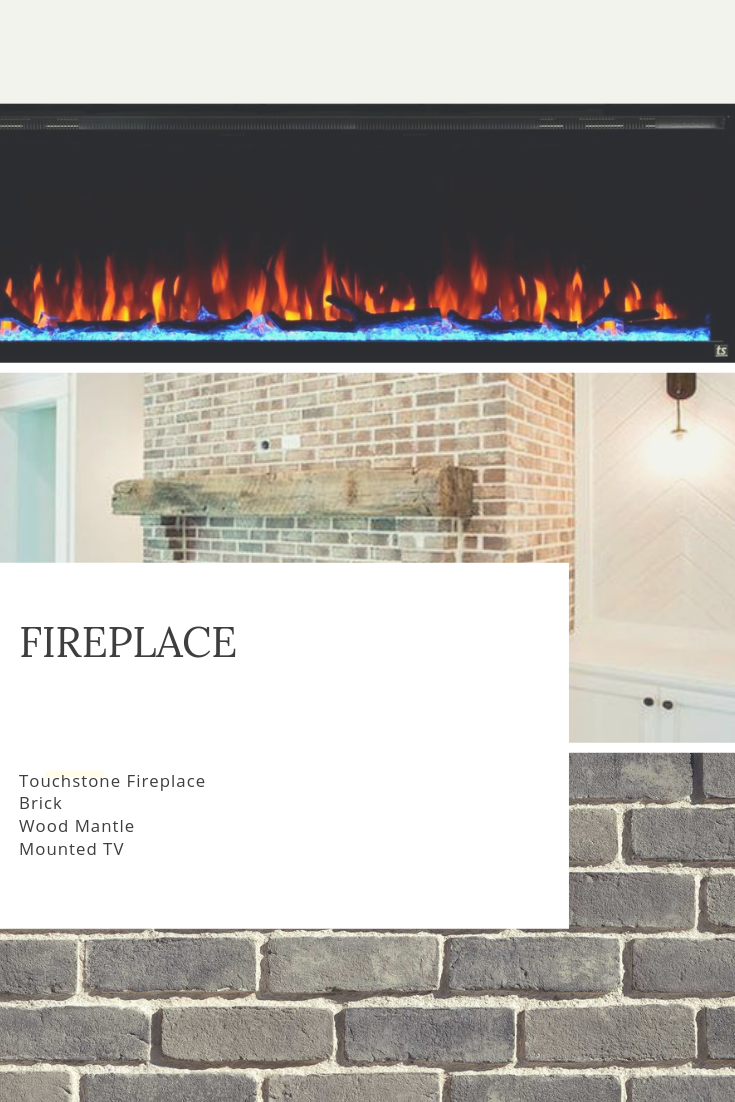Modern Farmhouse Mood Board featured by top US life and style blog, Outfits & Outings: fireplace