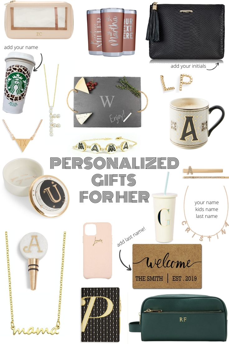 Holiday Gift Guide: the Best Personalized Gifts for Her | Outfits & Outings
