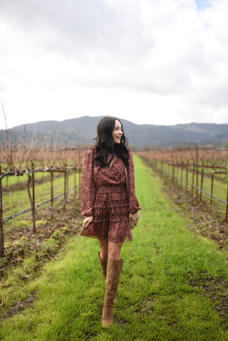 What to Wear in Napa in January featured by top Las Vegas fashion blog, Outfits & Outings.