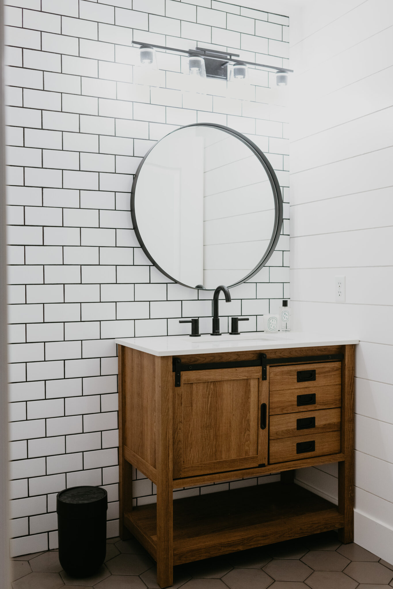 Modern Farmhouse Bathroom Decor Ideas featured by top Las Vegas lifestyle blogger, Outfits & Outings