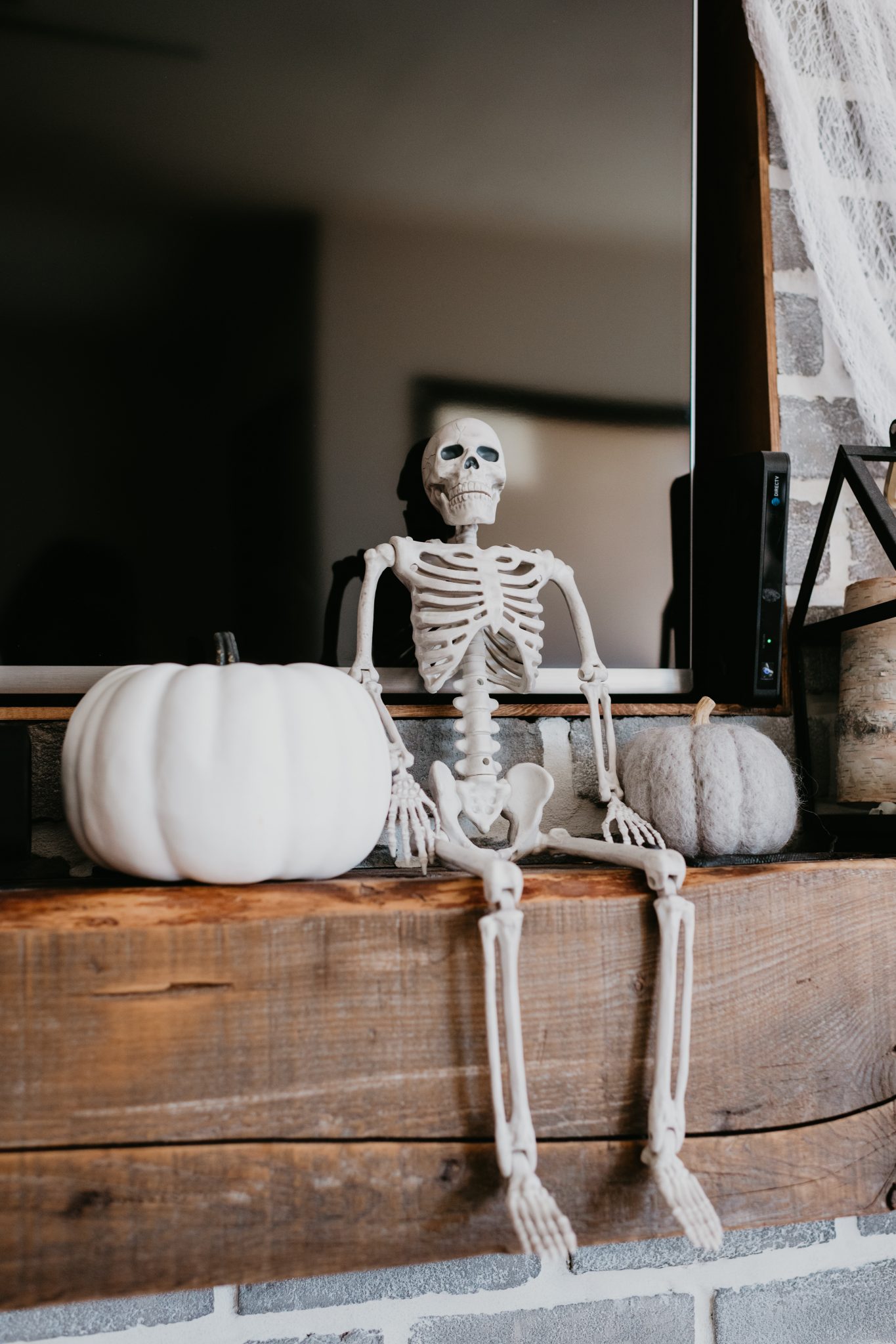 Halloween Mantel Decor Ideas featured by top Las Vegas lifestyle blogger, Outfits & Outings