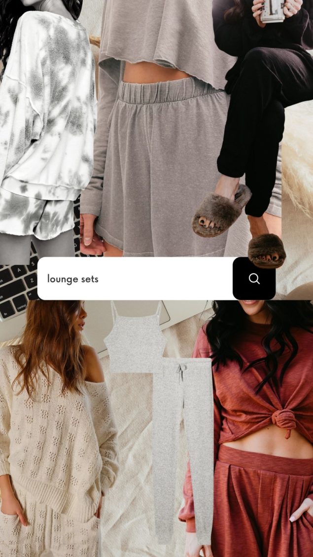Matching Lounge Sets by popular Las Vegas fashion blog, Outfits and Outings: collage image of matching lounge sets. 